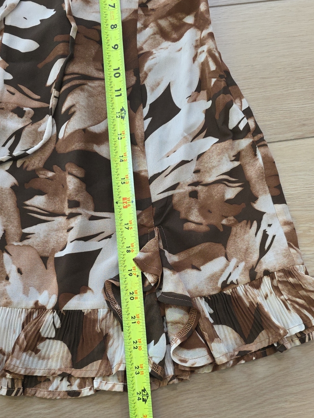 12th Tribe Belle Mocha Floral Mini Dress Size SS - Picture 9 of 14